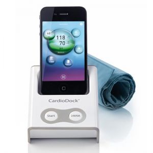 Апарат за измерване на кръвно налягане с анализиращ модул за iPhone® или iPod touch® - Medisana CardioDock®, Германия