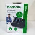 Медицински пулсоксиметър Medisana Pulse Oximeter PM 100, Уред за измерване нивото на кислород в кръвта и сърдечния пулс, Германия, Черен