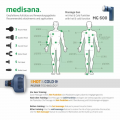 Мощен и тих вибрационен масажен пистолет Medisana MG 600, с 7 приставки за мускулно възстановяване и релаксация, Приставка за топъл и студен масаж